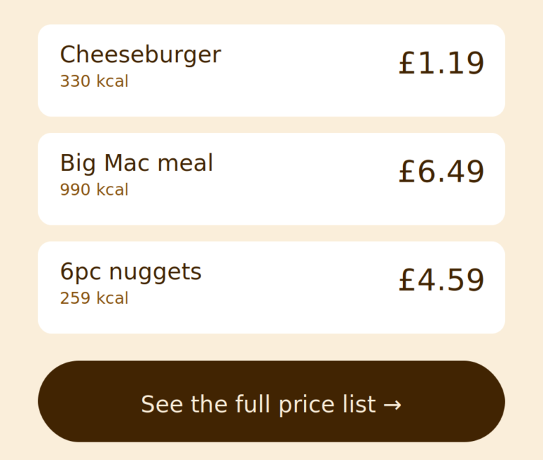 UK Fast Food Menu Prices 2026: The Full Guide