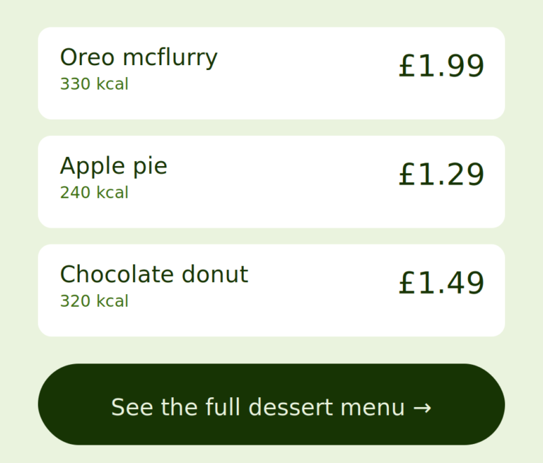Fast Food Calorie Guide: Lowest to Highest (With Prices)