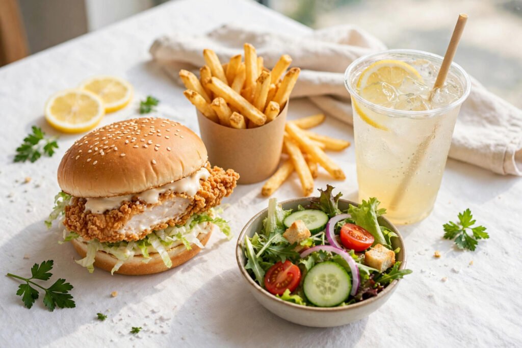 McDonald's UK Saver Menu value items spread